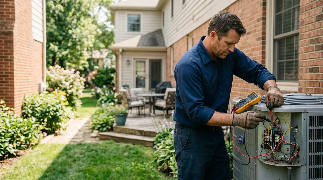 HVAC technician working near Quantico, MD